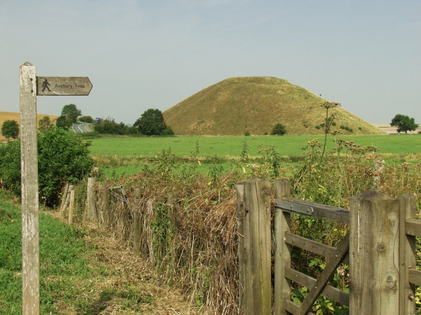 Silbury Hill, Avebury, Wiltshire, England, Great Britain