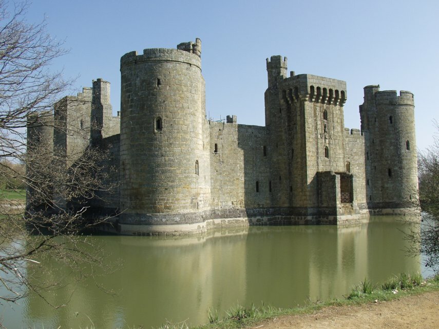 Castles - Scene showing Bodiam Castle