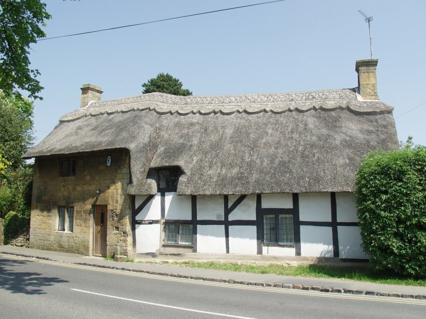 A Thatched Cottage, Broadway, Worcestershire, England, Great Britain