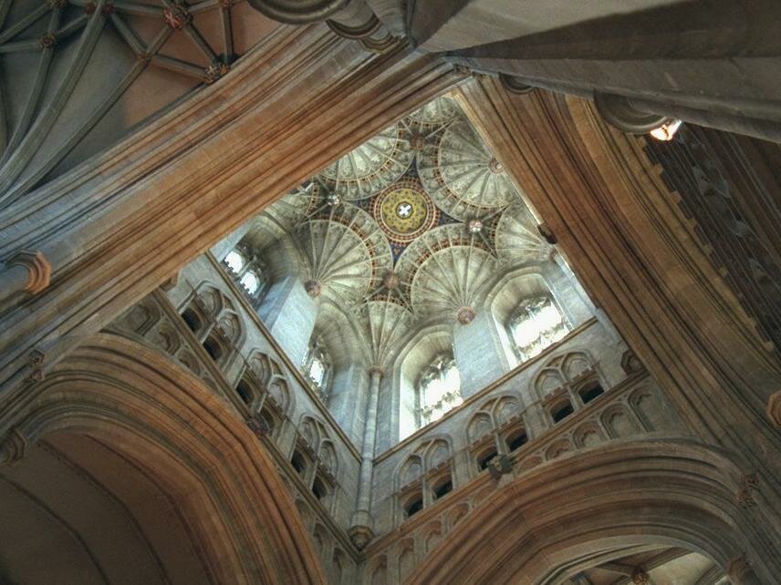 Internal view of Bell Harry Tower, Canterbury, Kent,England