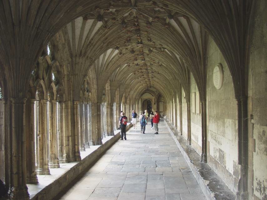 The Great Cloisters, Canterbury Cathedral, Canterbury, Kent, England