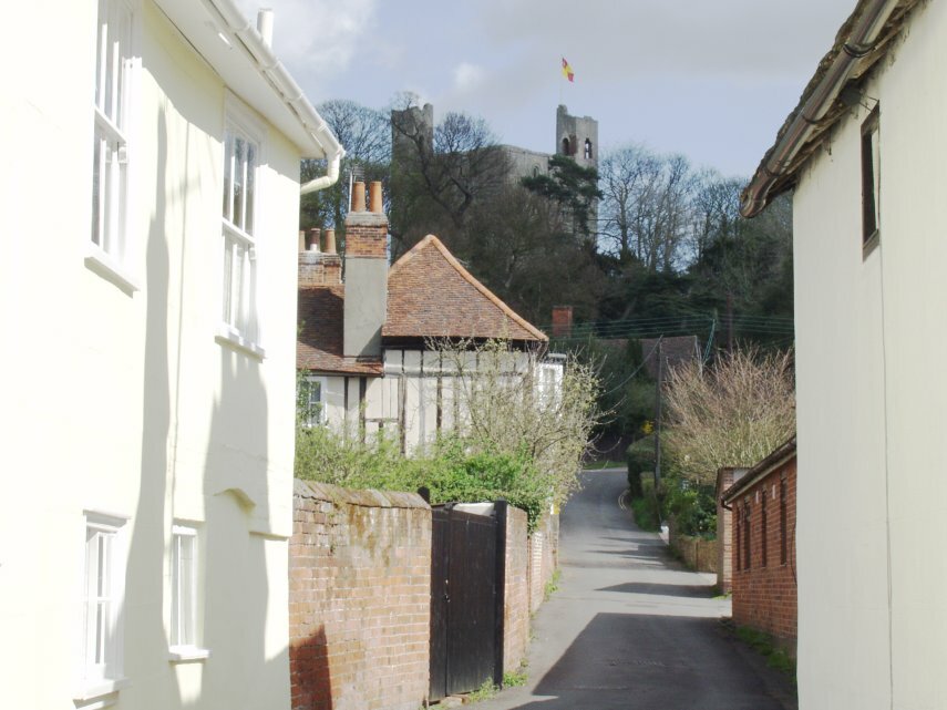 Castle Lane, Castle Hedingham, Essex, England, Great Britain