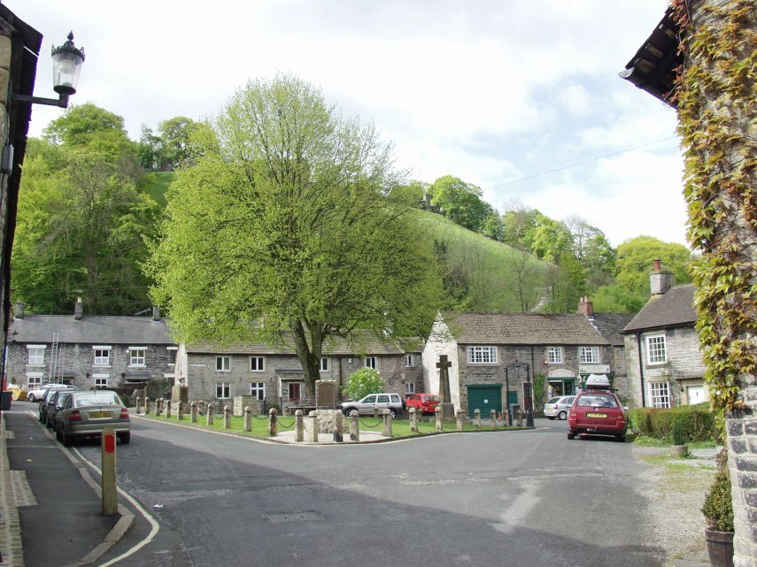 The Market Place, Castleton, Derbyshire, England, Great Britain
