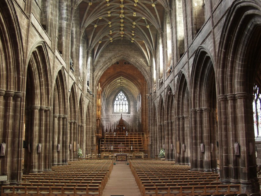 Photgraph of the Nave, Chester cathedral, Chester, Cheshire