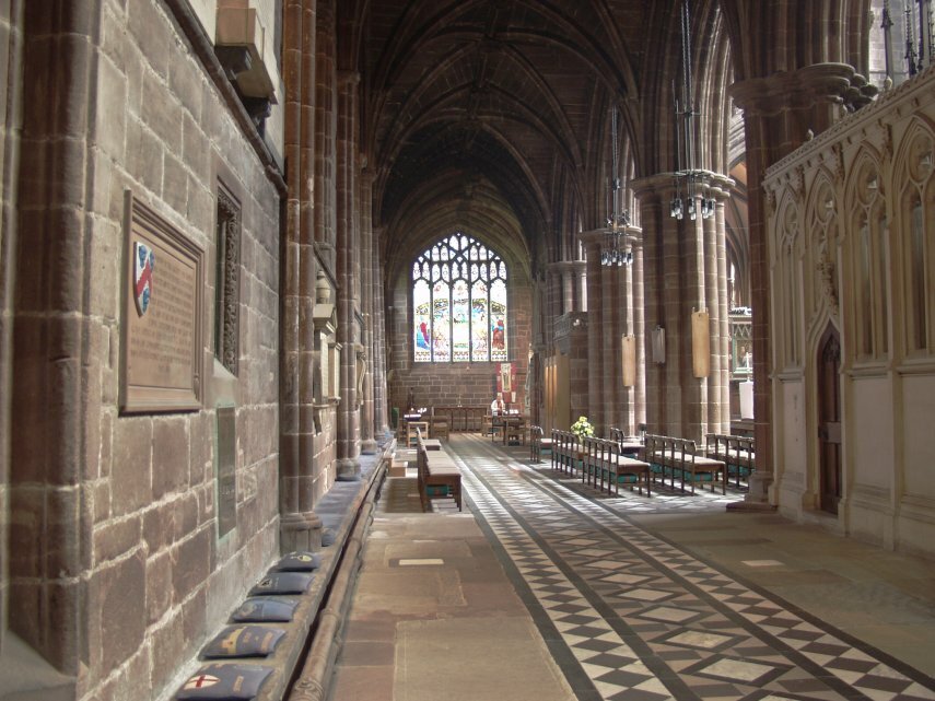 Photgraph of the North Aisle, Chester cathedral, Chester, Cheshire
