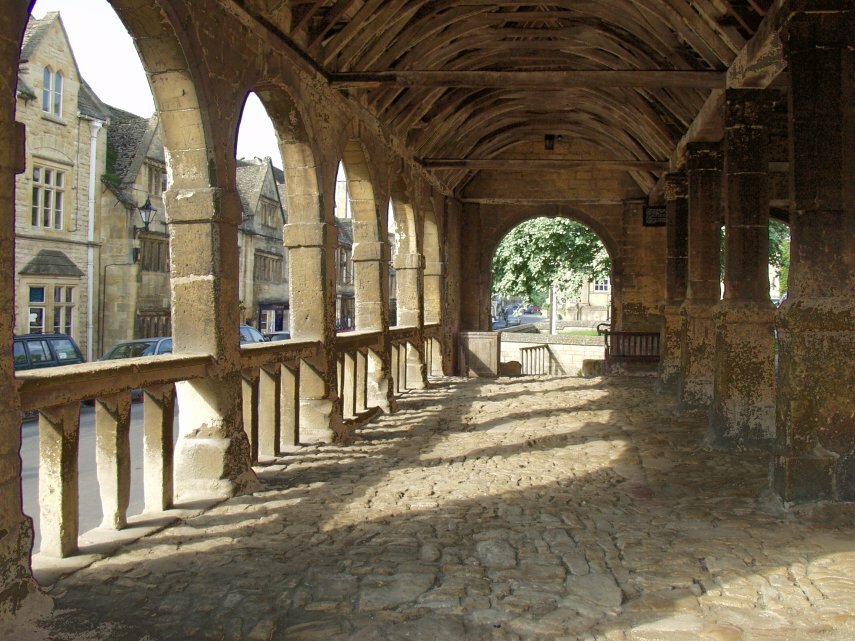 The Market Hall interior, Chipping Campden, Gloucestershire