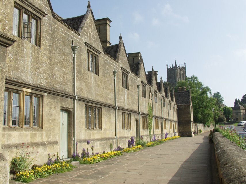 Almshouses, St. James Church, Chipping Campden, Gloucestershire, England, Great Britain