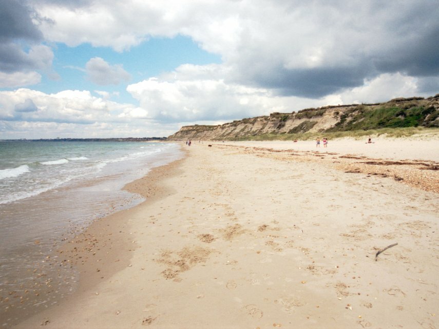 Photgraph of the beach on Hengistbury Head, New Forest, Dorset
