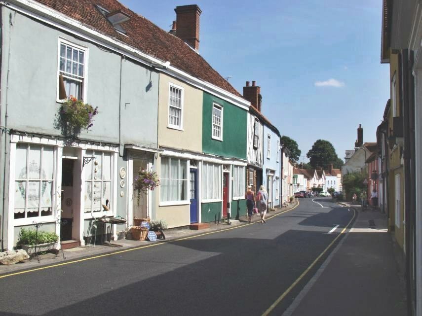 East Street - one of the main streets through Coggeshall, Essex, England