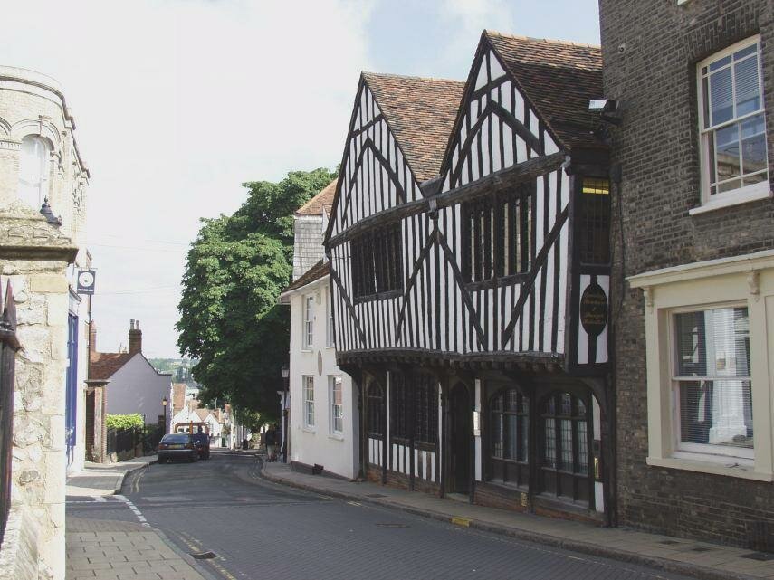 View of a 17th Century house, Dutch Quarter, Colchester, Essex, England