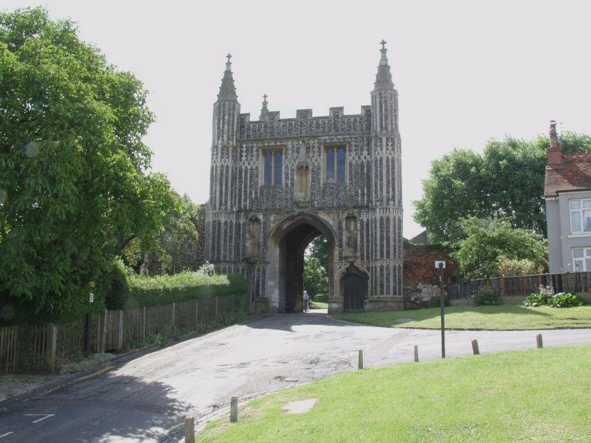 Medieval St. John's Abbey Gate, Colchester, Essex, England