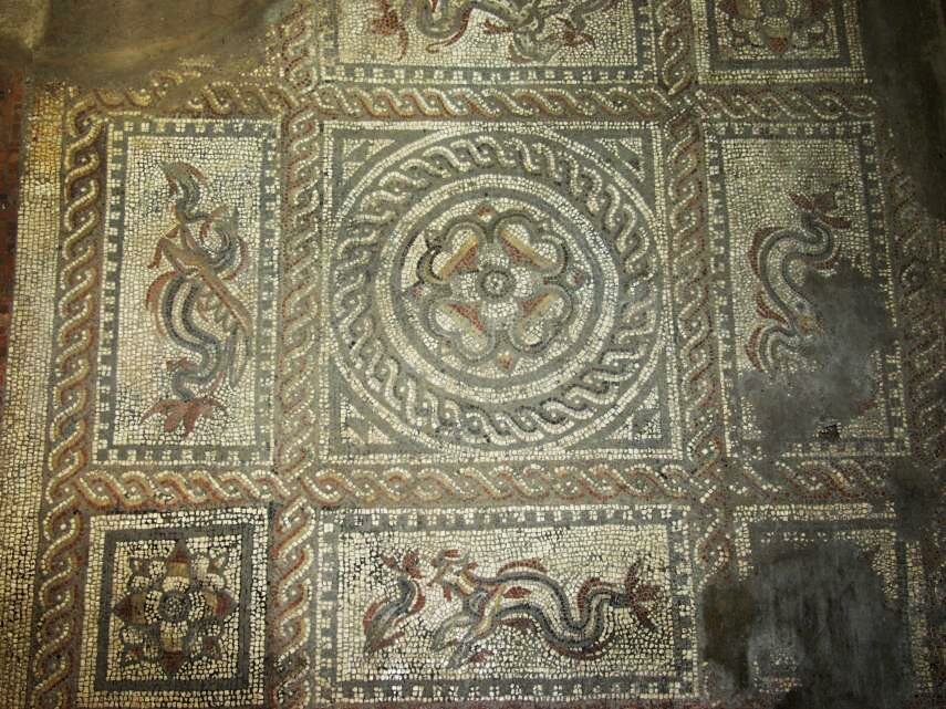 A 2nd Century Roman Mosaic, Colchester, Essex, England, Great Britain