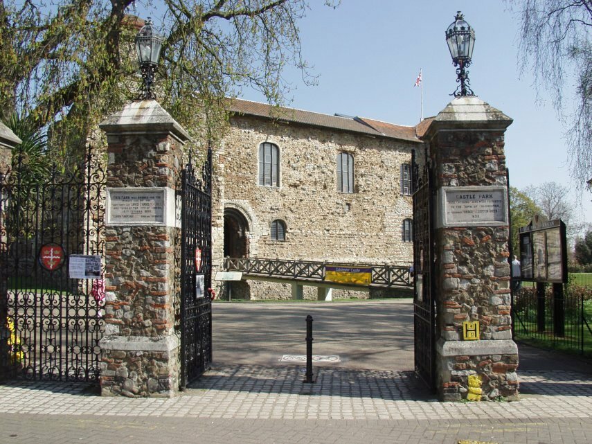 The Entrance Gate, Castle Park, Colchester, Essex, England, Great Britain