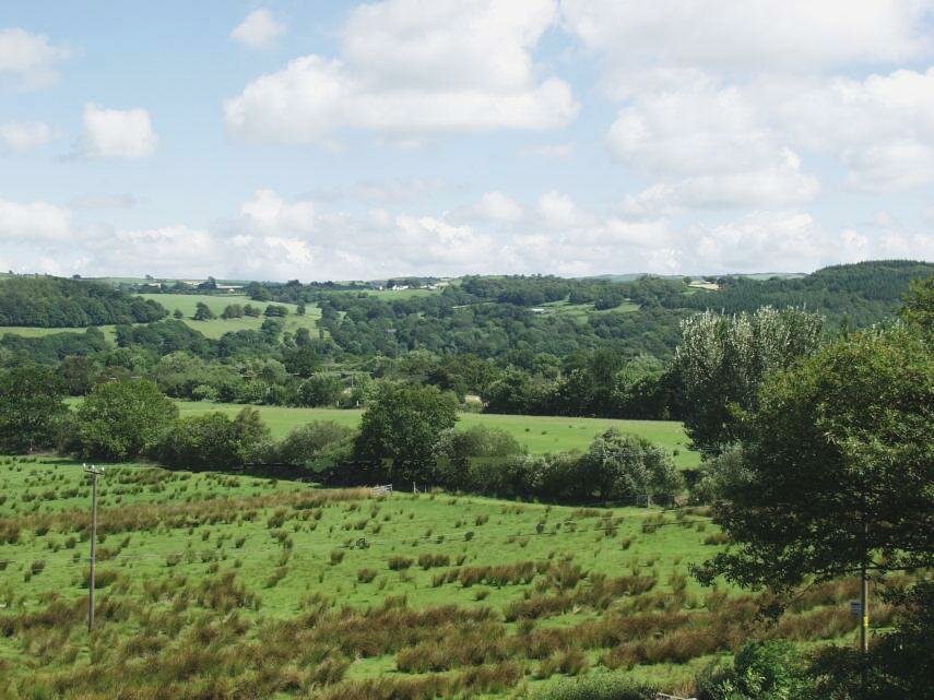 View across the Conwy Valley, Gwynedd, North Wales - Countryside