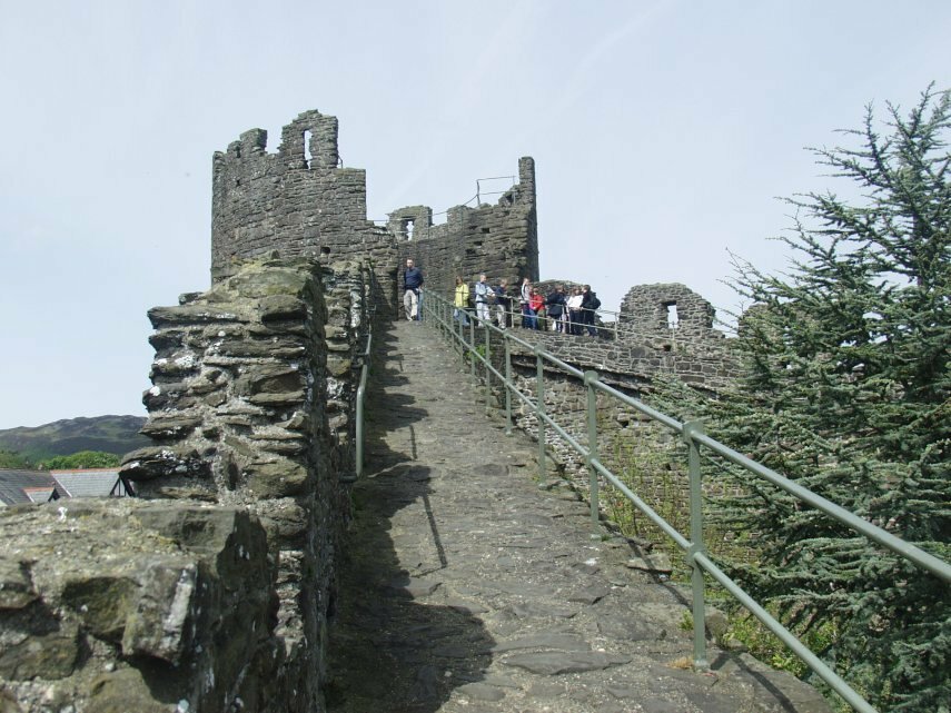 On the Town Walls, Conwy, Caernarfonshire, Wales, Great Britain