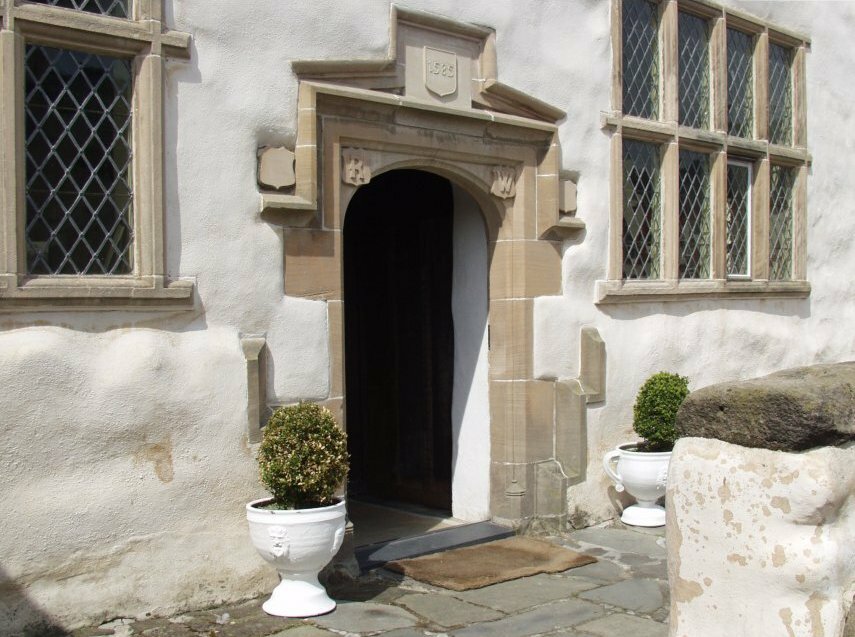 The Main Door, Plas Mawr, Conwy, Caernarfonshire, Wales, Great Britain