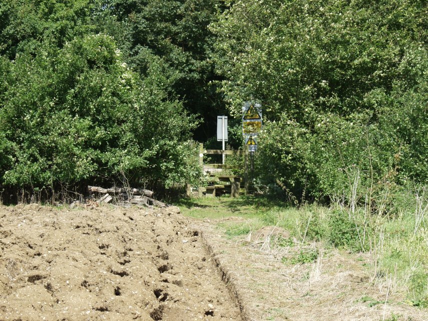 The Stile near the Railway, White Notley, Braintree, Essex, England, Great Britain