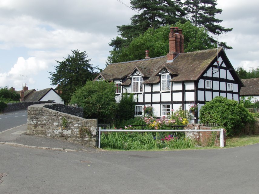 A Timber-framed House, Eardisland, Herefordshire, England, Great Britain