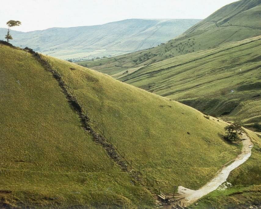 A Medieval Packhorse Way, Edale, Derbyshire, England, Great Britain