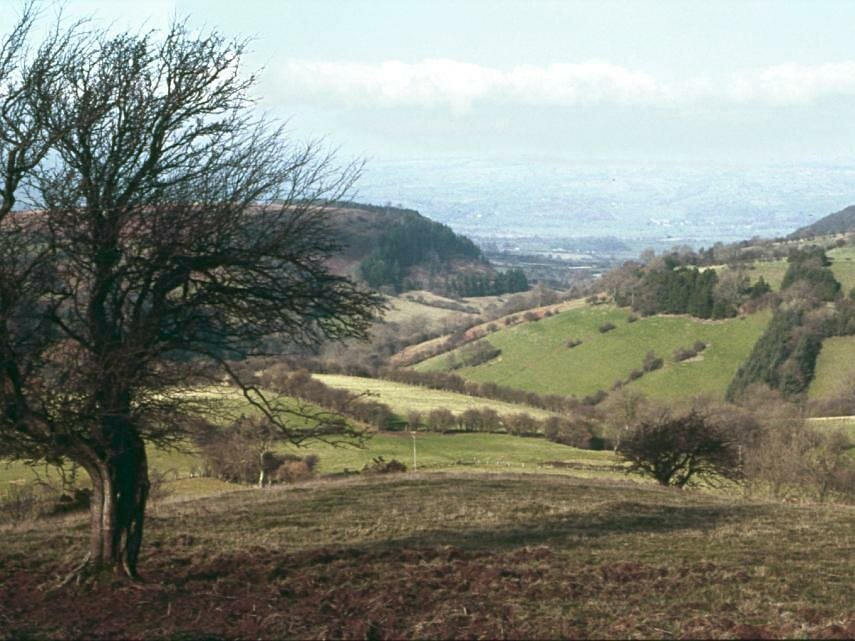 View of the Black Mountains, Brecknockshire, Wales - Countryside