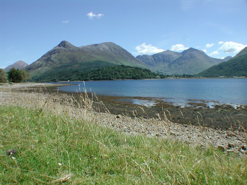Scene looking over Loch Leven towards Glen Coe