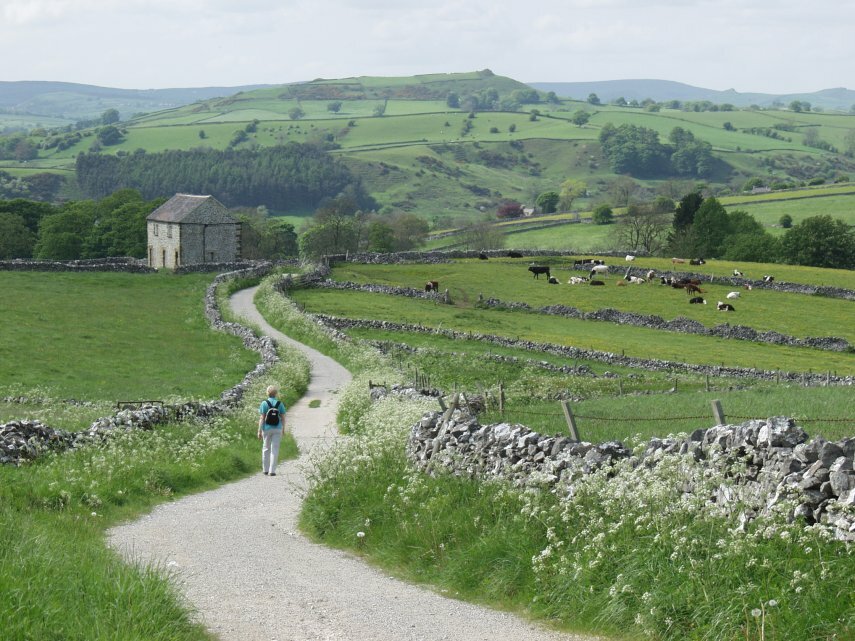 The Countryside around Hartington, Derbyshire, England, Great Britain