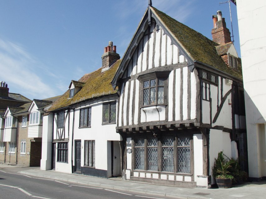 An Ancient Timber-Framed Building, Hastings, Sussex, England, Great Britain