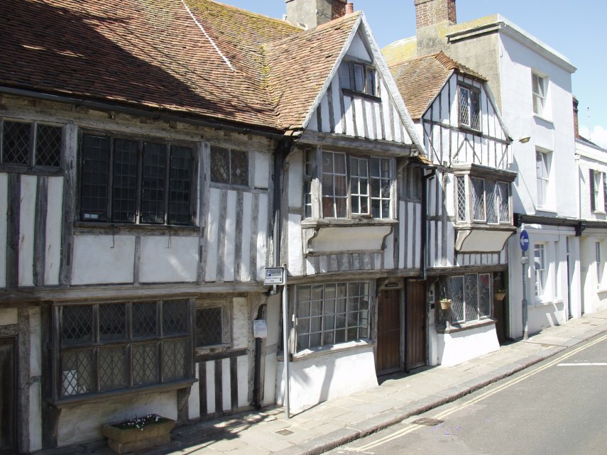 Ancient Houses, All Saints Street, Hastings, Sussex, England, Great Britain
