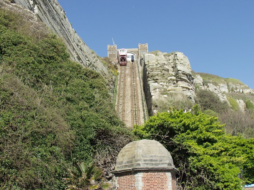 The Funicular Railway, East Hill, Hastings, Sussex, England, Great Britain