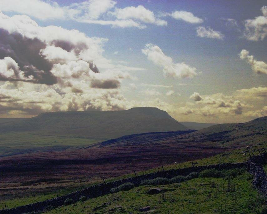 Picture of Ingleborough from the Pennine Way near Hawes, Yorkshire Dales, North Yorkshire, England - Countryside