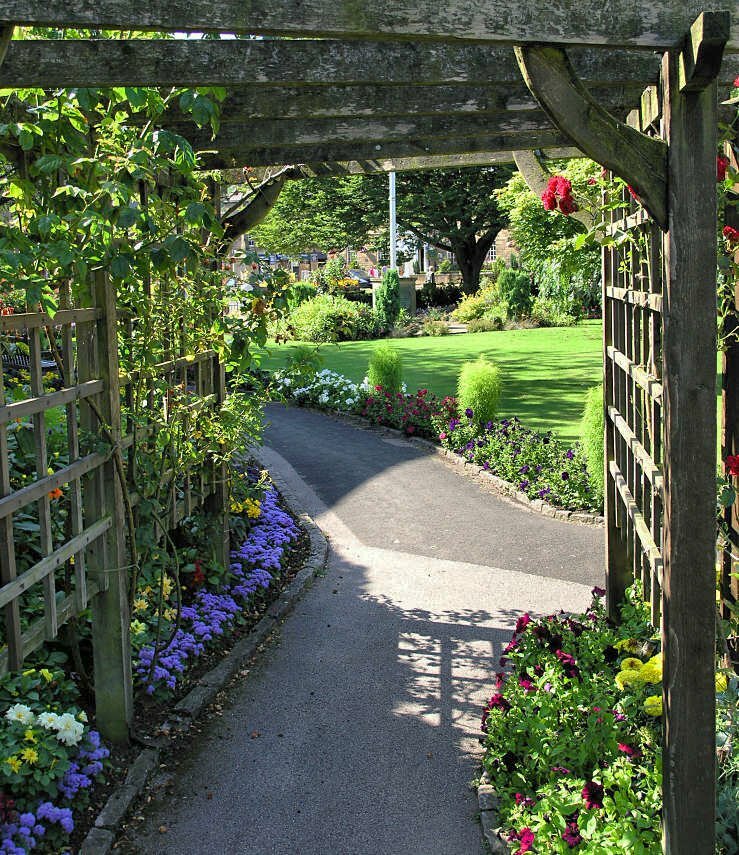Bath Gardens, Bakewell, Derbyshire, England, Great Britain