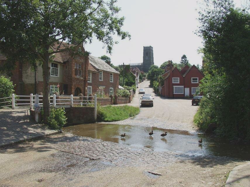 The Street, Kersey, Suffolk, England
