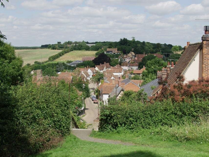 Medieval village of Kersey, Suffolk, England