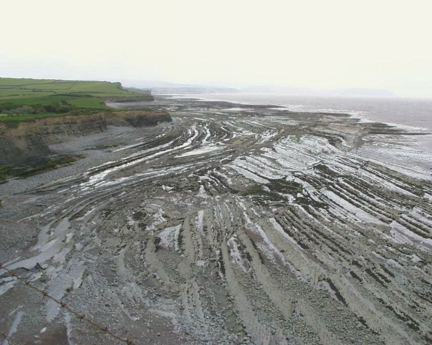 View of the foreshore at Kilve, Somerset, Great Britain