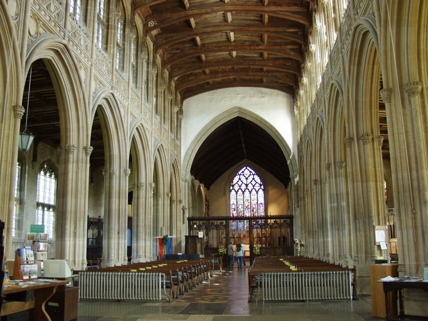 The Nave, Church of St. Peter & St. Paul, Lavenham, Suffolk, England, Great Britain