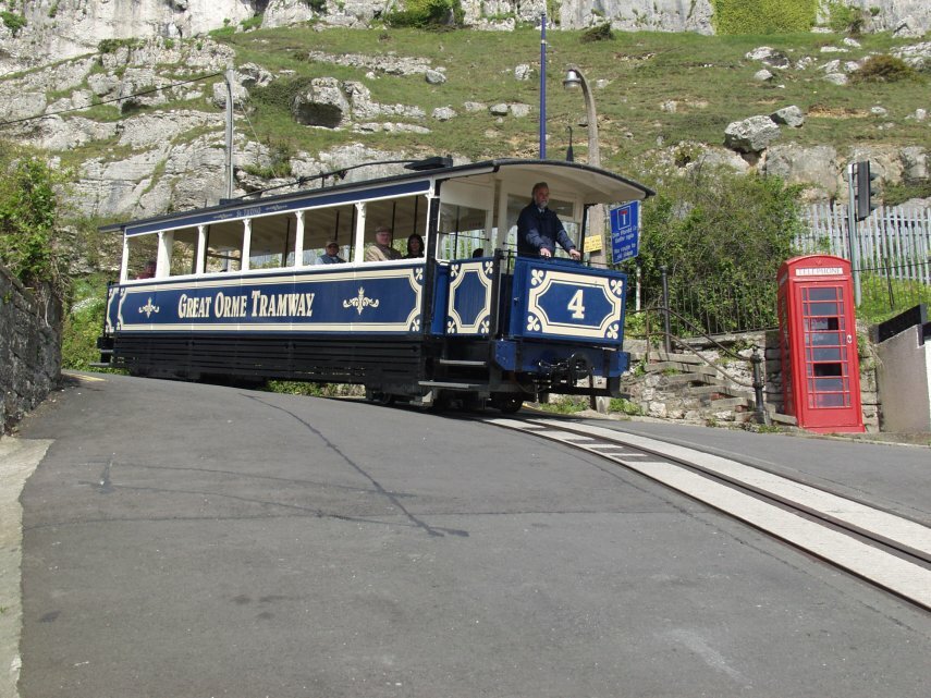 The Tramway, Great Orme, Llandudno, Caernarfonshire, Wales, Great Britain