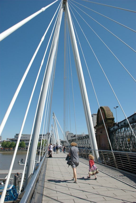 The Golden Jubilee Bridge, London, England, Great Britain