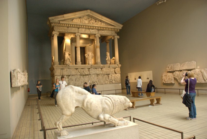 The Nereid Monument, British Museum, Holborn, London, England, Great Britain