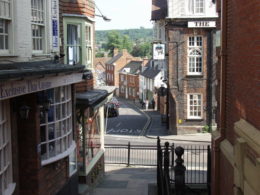 Oxford Street and The Parade, Marlborough, Wiltshire, England, Great Britain