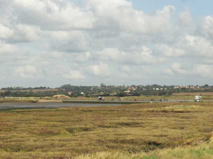The Essex Marshes at Mersea Island, Essex, England, Great Britain