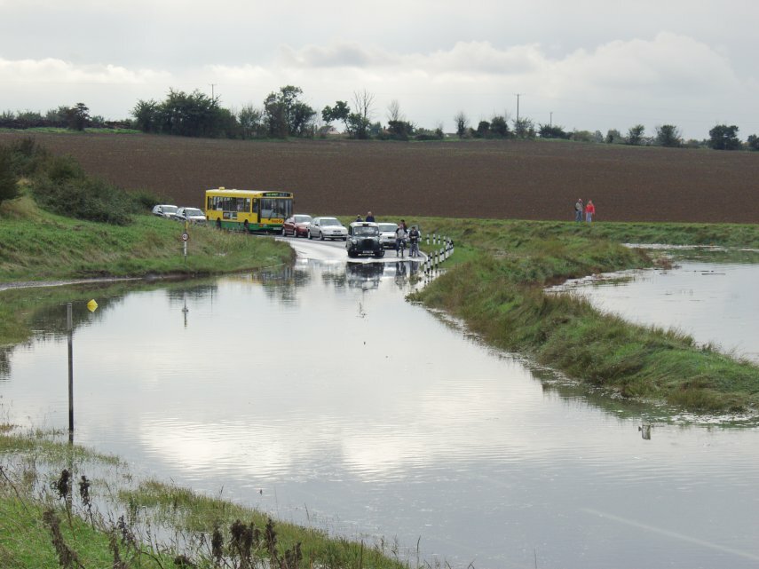 The road (The Strood) to Mersea Island, Essex, England, Great Britain