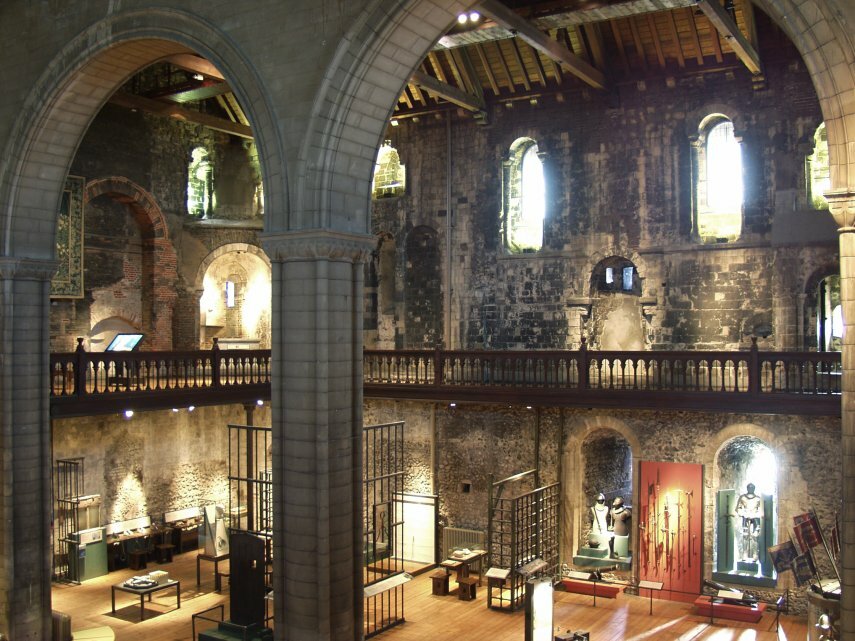 Interior of the Keep, Norwich Castle, Norwich, Norfolk, England, Great Britain