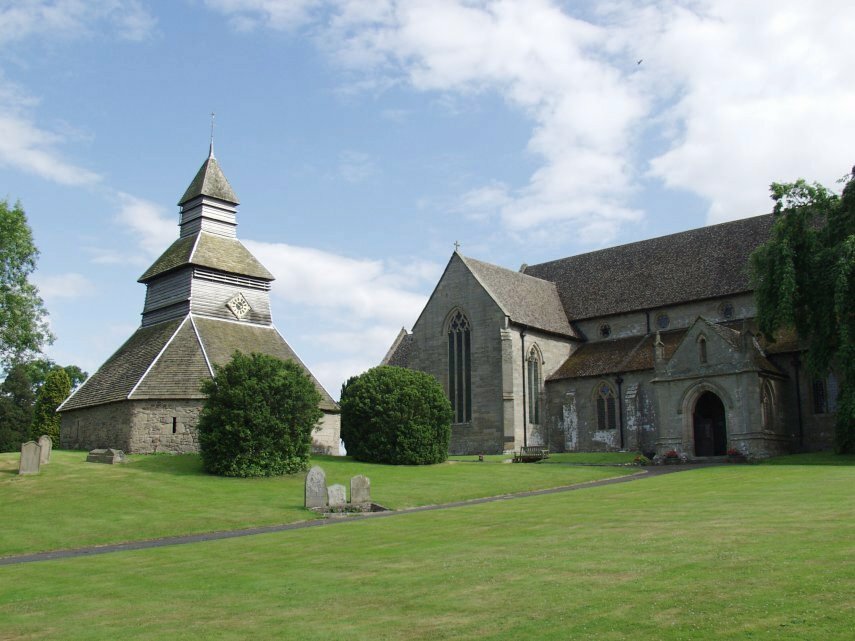 View of St. Mary's Church, Pembridge, Herefordshire, England