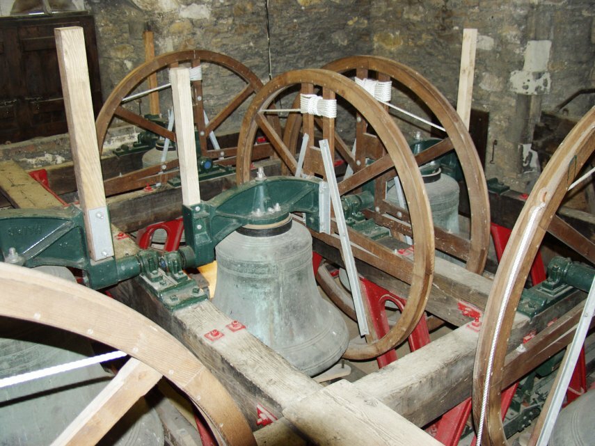 The Bells in the Tower, St. Mary's Church, Rye, Sussex, England, Great Britain