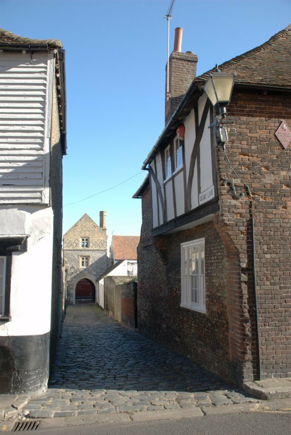 Quay Lane and Fishergate, Sandwich, Kent, England, Great Britain
