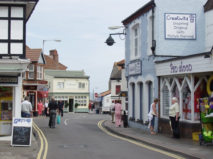 Another view of High Street, Sheringham, Norfolk, England, Great Britain