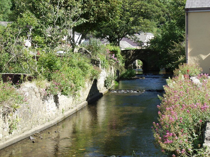 The River Solva, Solva, St. David's, Pembrokeshire, Wales, Great Britain
