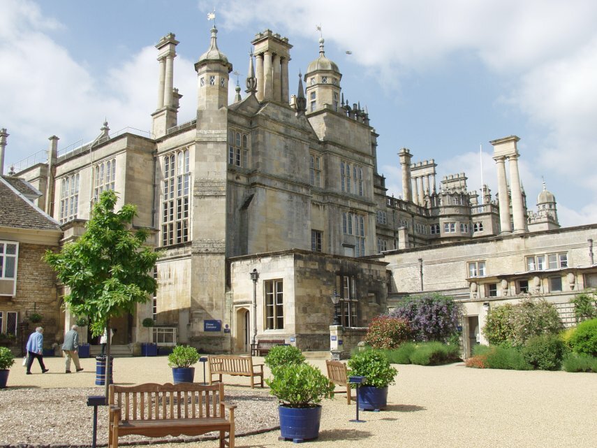 Burghley House from the North-East, Stamford, Lincolnshire, England, Great Britain