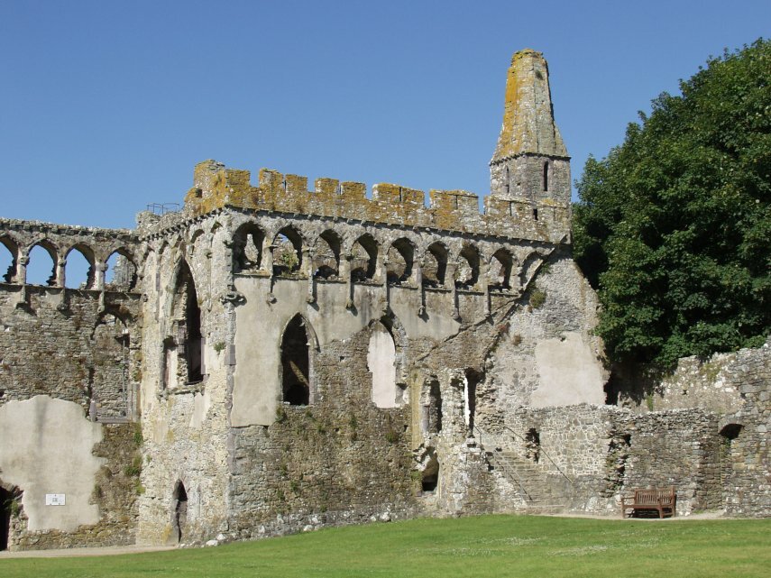 The Great Chapel, The Bishop's Palace, St. David's, Pembrokeshire, Wales, Great Britain