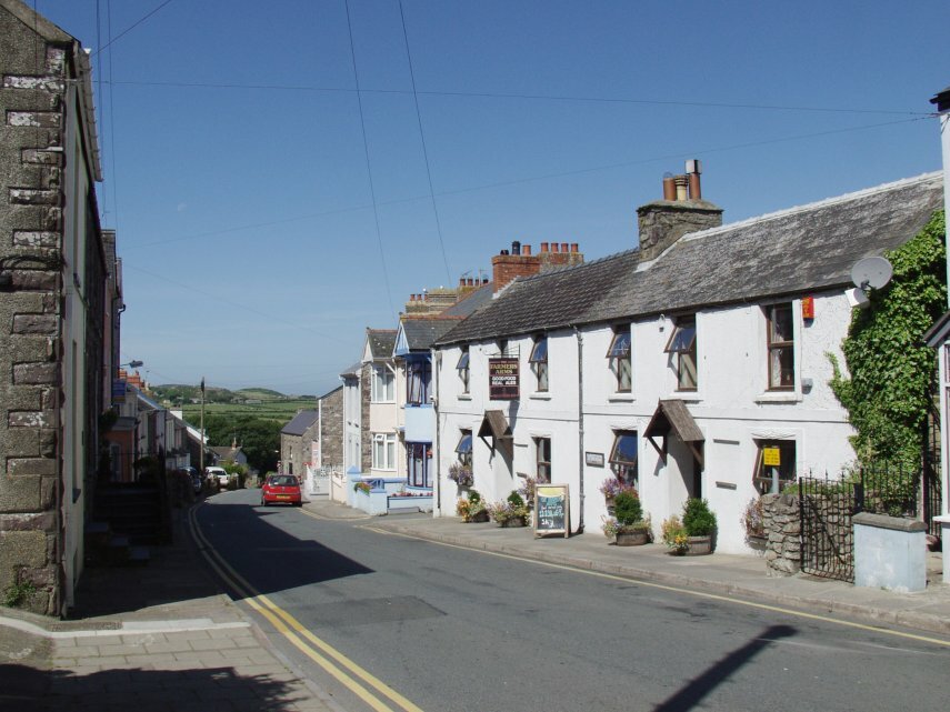 Picture of Goat Street and the Farmers arms, St. David's, Pembrokeshire, Wales